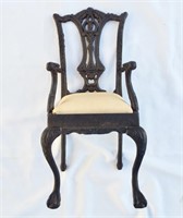 Cast Iron Salesman Sample/Doll Chair. Vintage