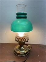 Antique electrified lamp - small - *works
