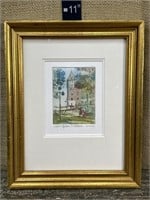 Signed & numbered engraving - Quebec chateau