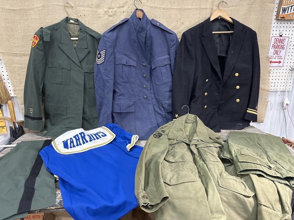 Army  uniforms etc…