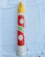 Empire "NOEL" candle Blow Mold. Measures 38" tall