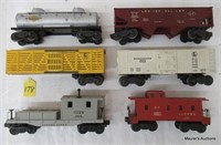 5 Lionel Freight Cars (No Shipping, Pick-Up Only)