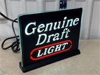 Sign - Genuine Draft Light