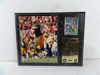 Unauthenticated Brett Favre Signed Photo Plaque