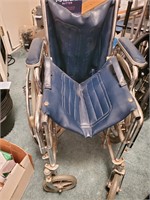 Blue and Gray Wheelchair