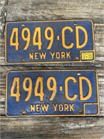 1973 NY license plates
