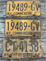 Vintage NY license plates