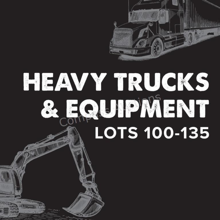 Heavy Trucks & Equipment - Lots 100-135