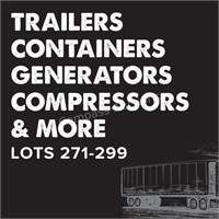 Trailers, Generators & More - Lots 271-299