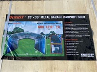 DIGGIT MSC2030F METAL GARAGE CARPORT SHED