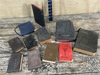 Box of antique bibles etc…