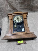 Sessions Oak Wooden Shelf Clock w/ Alarm - Eight D