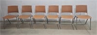 vintage  MCM aluminum Steelcase stacking chairs