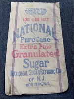 Vintage 100 Lb. Sugar Sack National Pure Cane