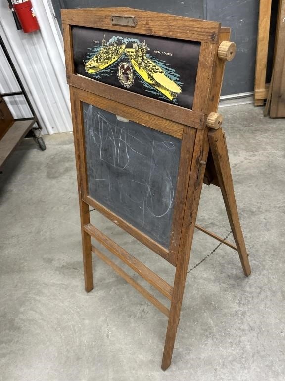 Children’s folding easel/ chalkboard