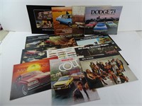 Lot of 1970s Dodge Showroom Catalogs