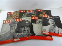 Lot of 1950s Life Magazines