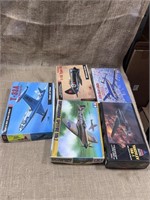 5 Various Model Airplanes