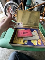 Tin Box with Contents