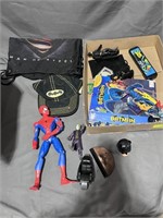 Superhero flat:  Batman, Superman, Spiderman stuff