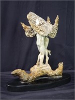 Signed bronze figural sculpture by Ione Citrin