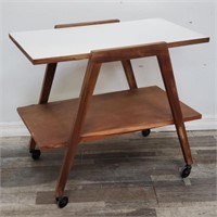 Mid century serving cart