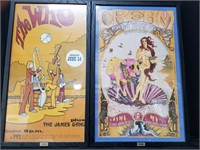 Two historic music posters from the collection of