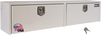 White Steel Topsider Truck Box With T-Handle Latch