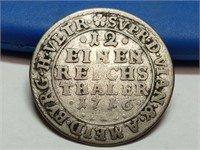 OF) 1716 LHL German States Silver 1/12 Thaler
