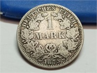 OF) 1875-A Germany Silver 1 Mark