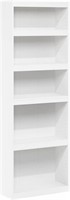 Furinno Enhanced Home 5-Tier Shelf Bookcase, White