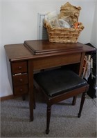 Singer Sewing Machine & Table+