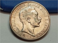 OF) 1903-A Germany States Prussia Silver 2 Mark