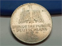 OF) 1971-D Germany Silver 5 Mark