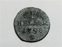 OF) 1798 1 Heller Lippe-Detmold Coin