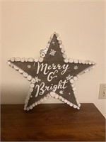 Merry and Bright Christmas Star