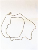 .925 Silver 23"  Box Chain    L