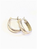 Silver Stirrup Earrings   A