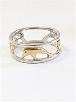 .925 Silver Ring Sz 8  R