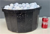 Large Bucket of Various Golf Balls
