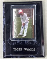 Tiger Woods Card on Display