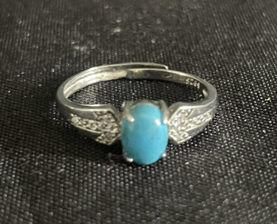 Sterling and turquoise ring