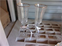 expensive wedding crystal champayne glass set