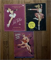 Vintage Ice skating souvenir programs