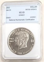 MS-69 2003 Kennedy $1 Coin