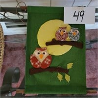 Owl Textile Hanging