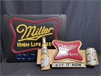 Miller High Life bar signs