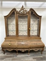 Mid century Mariano Garcia hand carved hutch