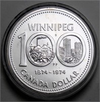Canada Dollar 1974 Winnipeg Centennial