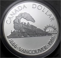 Canada Dollar 1986 Vancouver Centennial Proof